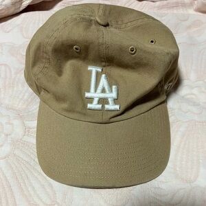47 Brand Tan Cap with White Embroidery